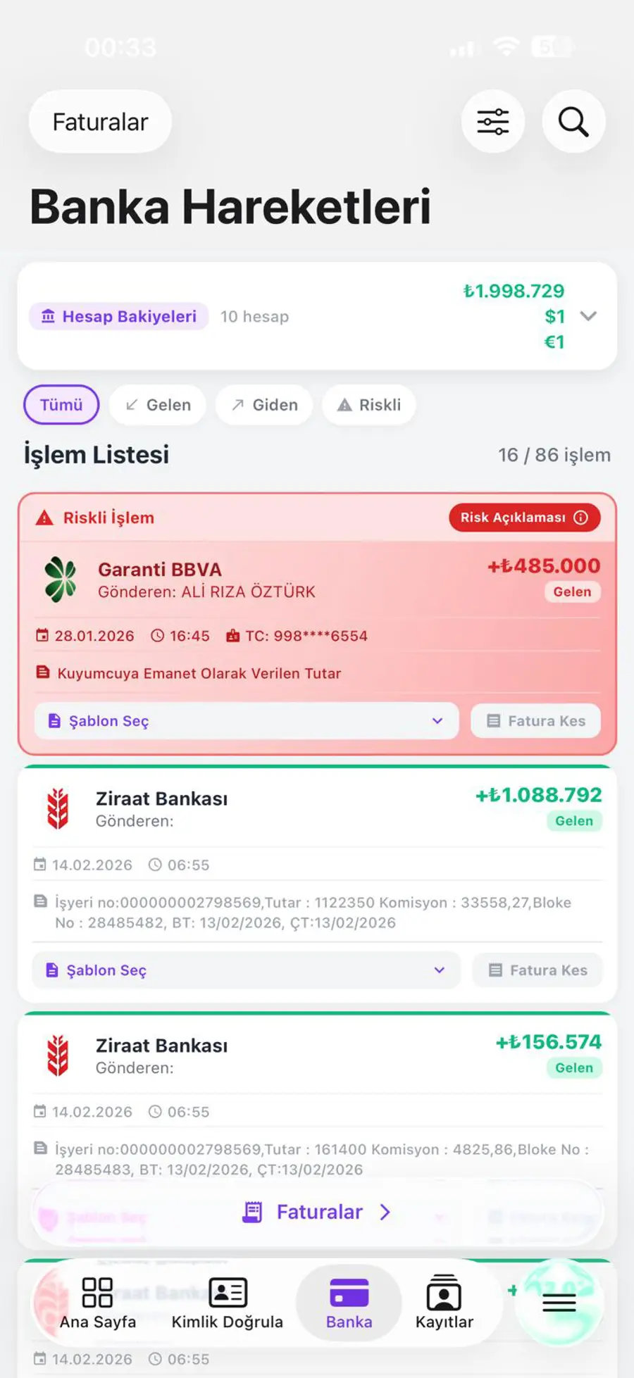 EksenGOLD Mobil modülü